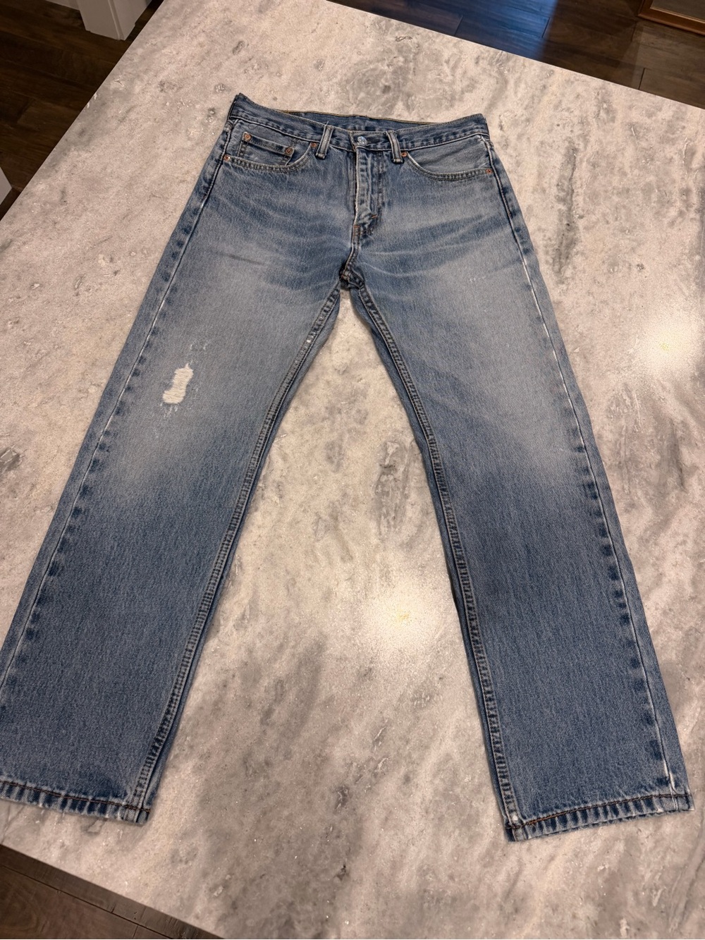 Levi's Faded Blue Straight Jeans